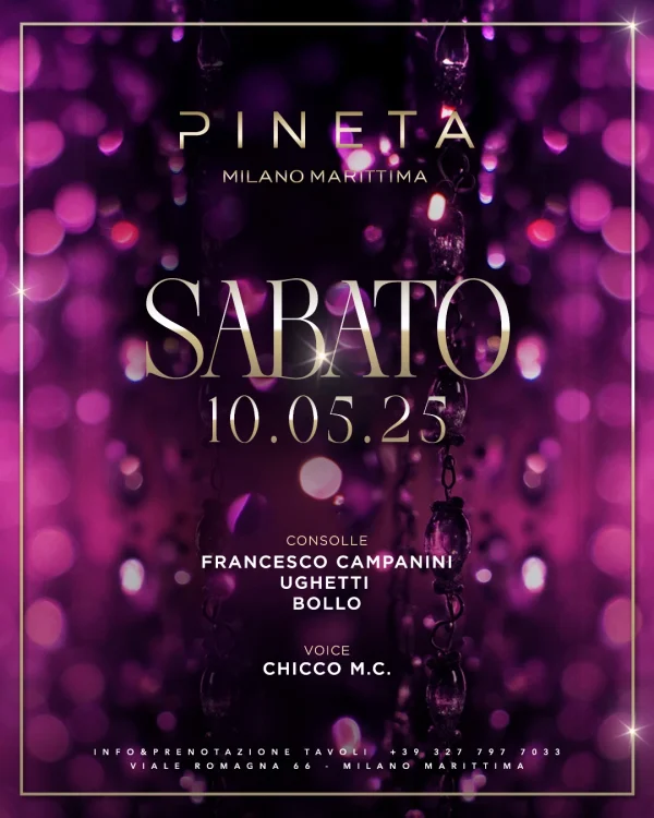 Sabato | Pineta Milano Marittima