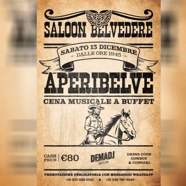 APERI/BELVE 13 Dicembre 2025 | Belvedere disco