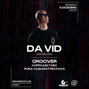 DA VID @ GIRADISCHI CLUB 05 Dicembre 2025 | GIRADISCHI