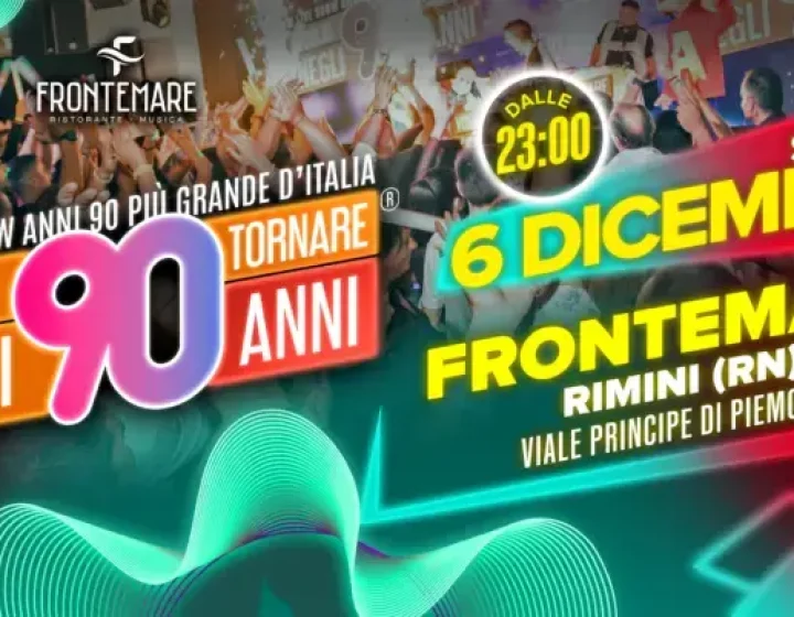 Voglio Tornare Negli Anni '90   Frontemare