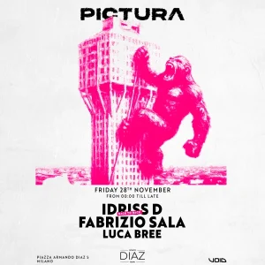 PICTURA presents: IDRISS D b2b FABRIZIO SALA at Spazio Diaz | Spazio Diaz