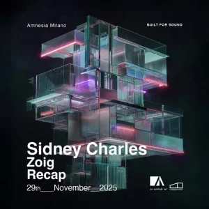 SIDNEY CHARLES @ Amnesia 29 Novembre 2025 | Amnesia