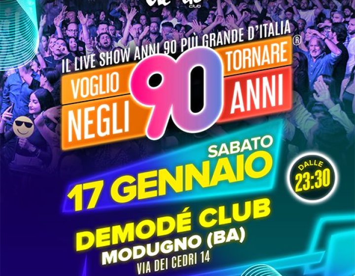 Voglio Tornare Negli Anni 90   Demode Club