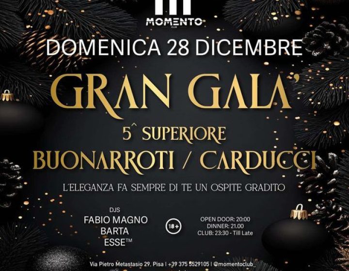 Gran Gala' Carducci - Buonarroti   Momento Club