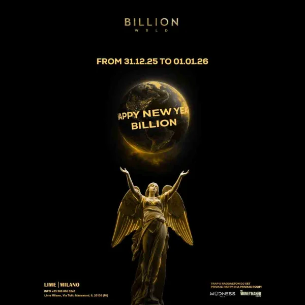 BILLION WRLD PRESENTA CAPODANNO CON BILLION AL LIME MILANO | LIME Milano
