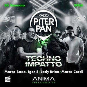 Techno Impatto - Radio Piterpan | ANIMA CLUB ODISSEA