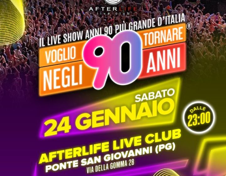 Voglio Tornare Negli Anni 90   AFTERLIFE LIVE CLUB - sala dj