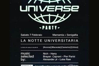 UNIVERSE PARTY - La Notte Universitaria