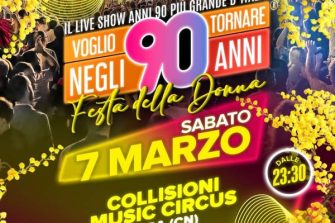 Voglio Tornare Negli Anni 90 - Festa della donna | Collisioni Rock Circus