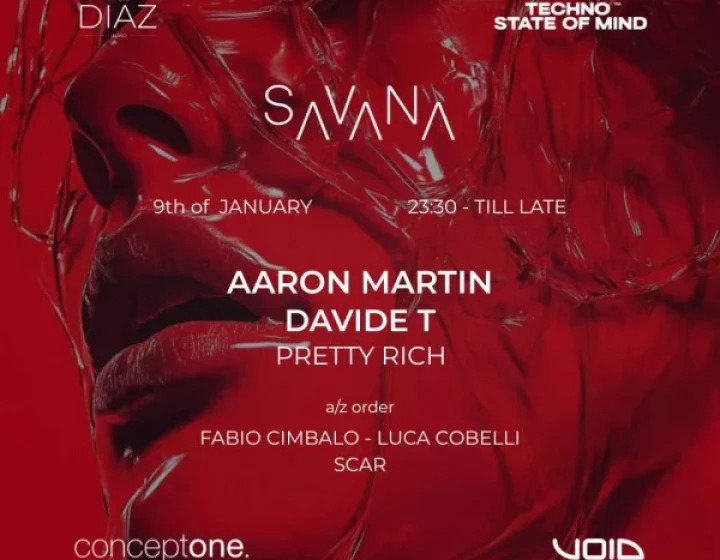 SAVANA present AARON MARTIN   Spazio Diaz