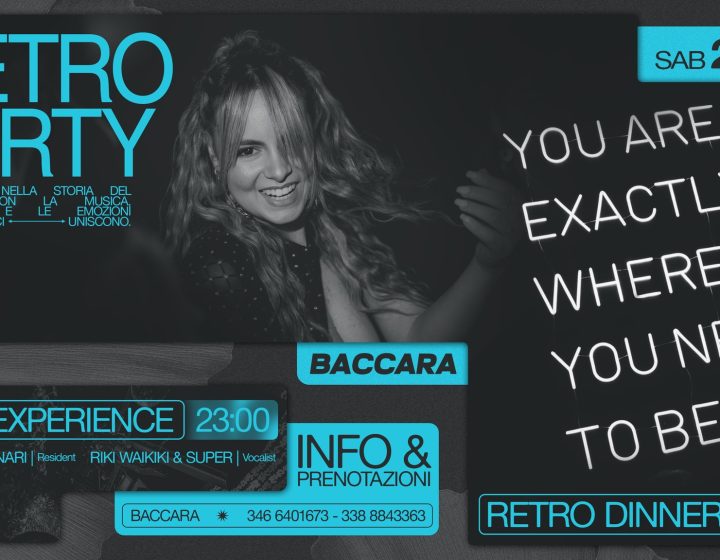 Retro Party   Baccara DiscoClub - Lugo