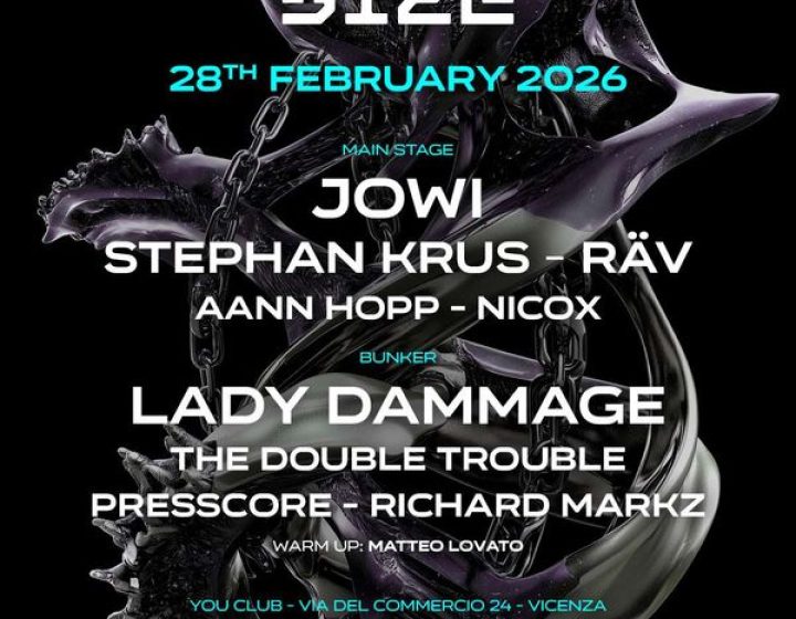 SIZE w/ JOWI, Lady Dammage, Stephan Krus, Räv   YOU Club Vicenza