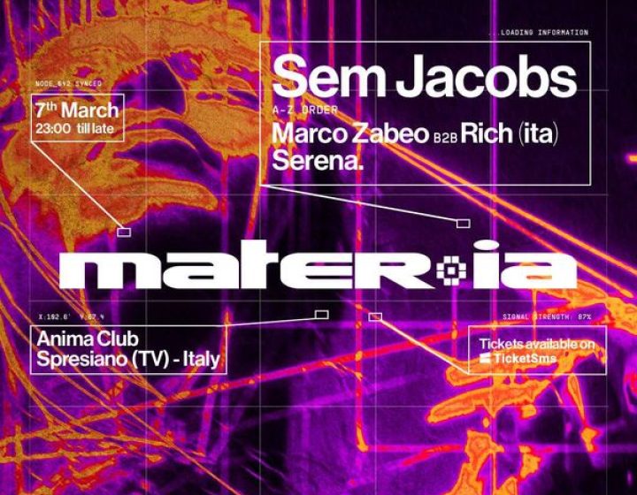 Mater.ia w/ Sem Jacobs Anima Club Odissea