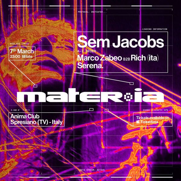 Mater.ia w/ Sem Jacobs | Anima Club Odissea