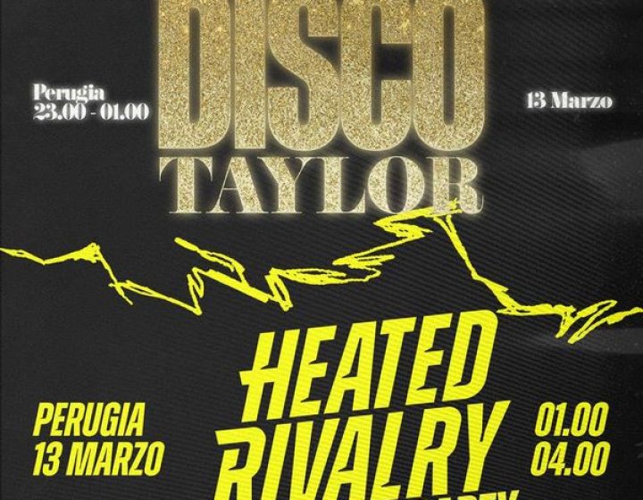 Disco Taylor + Heated Rivalry Party Afterlife live club - sala concerto
