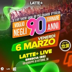 Voglio Tornare Negli Anni 90 | Lattepiù live