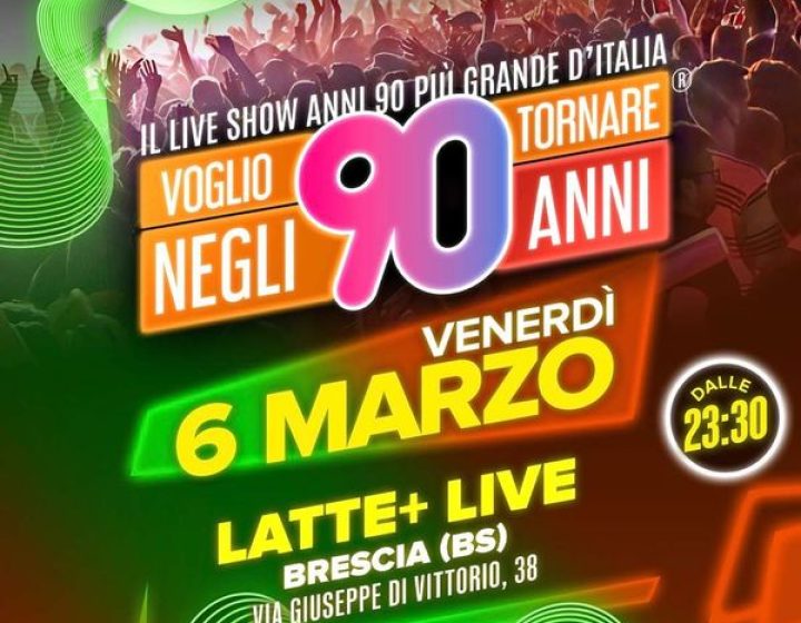 Voglio Tornare Negli Anni 90   Lattepiù live
