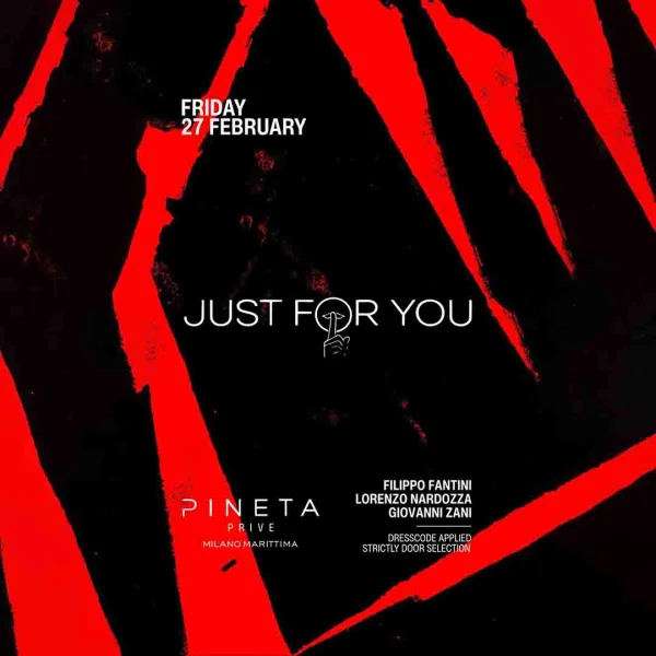 JUST FOR YOU | Pineta Club Milano Marittima