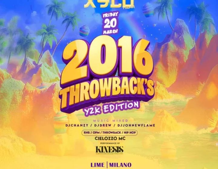 2016 THROWBACK'S Y2K EDITION   Lime Milano