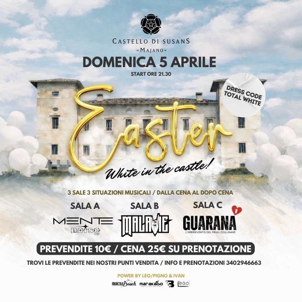 White In The Castle | Castello Susans