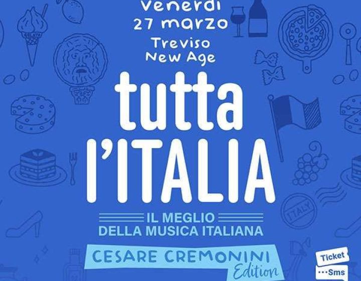 Tutta l'Italia CESARE CREMONINI Edition   NEW AGE CLUB