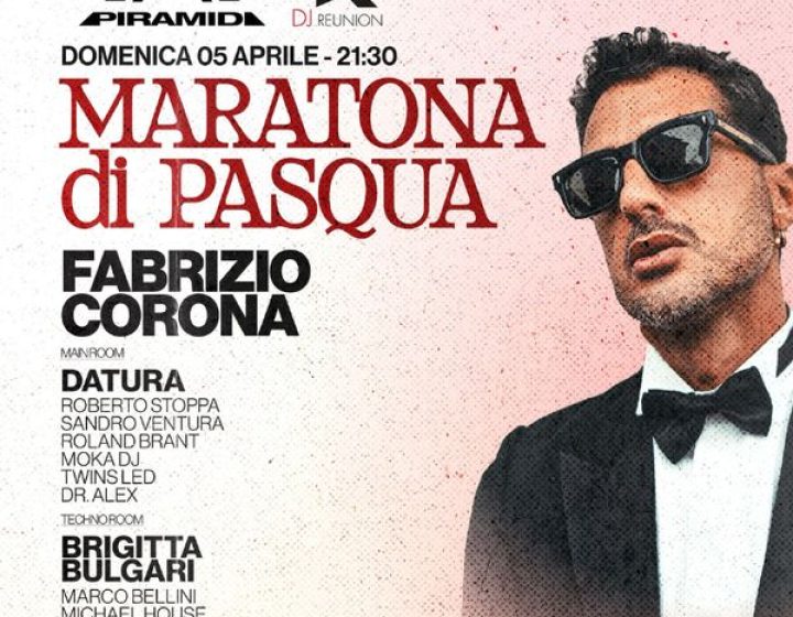 FABRIZIO CORONA -LA GRANDE MARATONA DI PASQUA -   Discoteca Piramidi