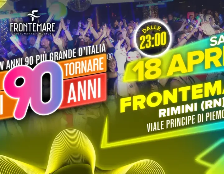 Voglio Tornare Negli Anni `90 Frontemare