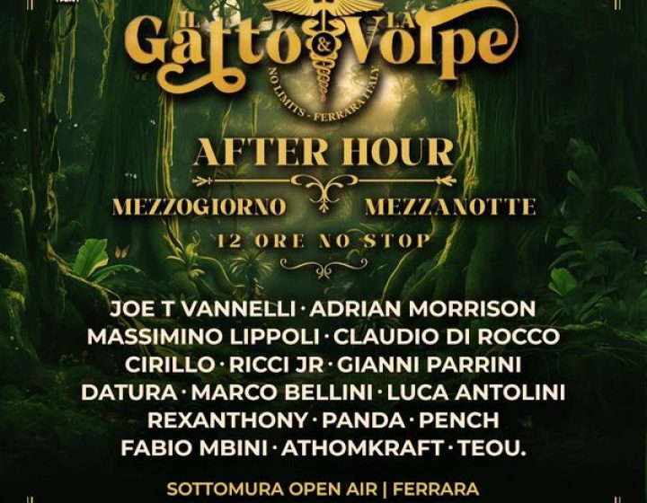Il Gatto & la Volpe presenta AFTERHOUR   Sottomura Open Air