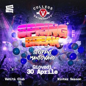 Spring Break Student Mantovano | Vanità Club