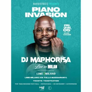 RaveDistrictz Present: DJ MAPHORISA Live | LIME Milano