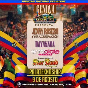 FIESTAS PATRIAS DEL ECUADOR EN GÉNOVA | PALATEKNOSHIP