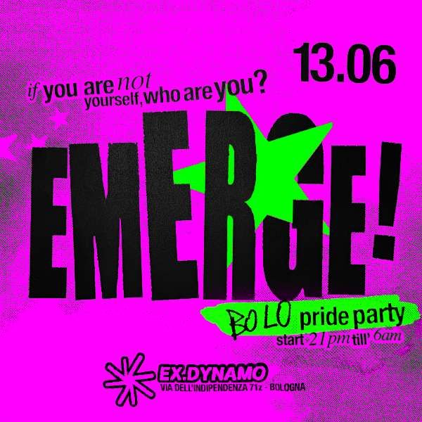 Emerge - Bolo Pride Party | ExDynamo