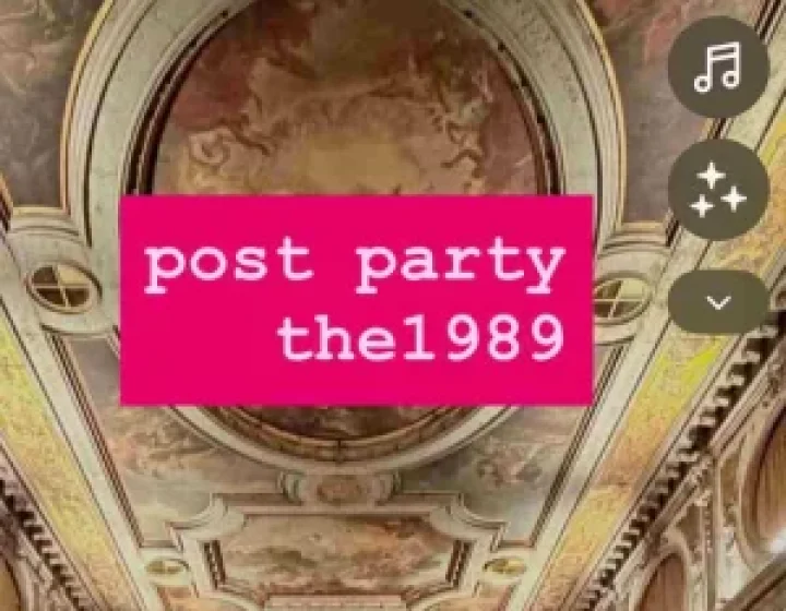 THE1989 X POST PARTY   Spazio Diaz 
