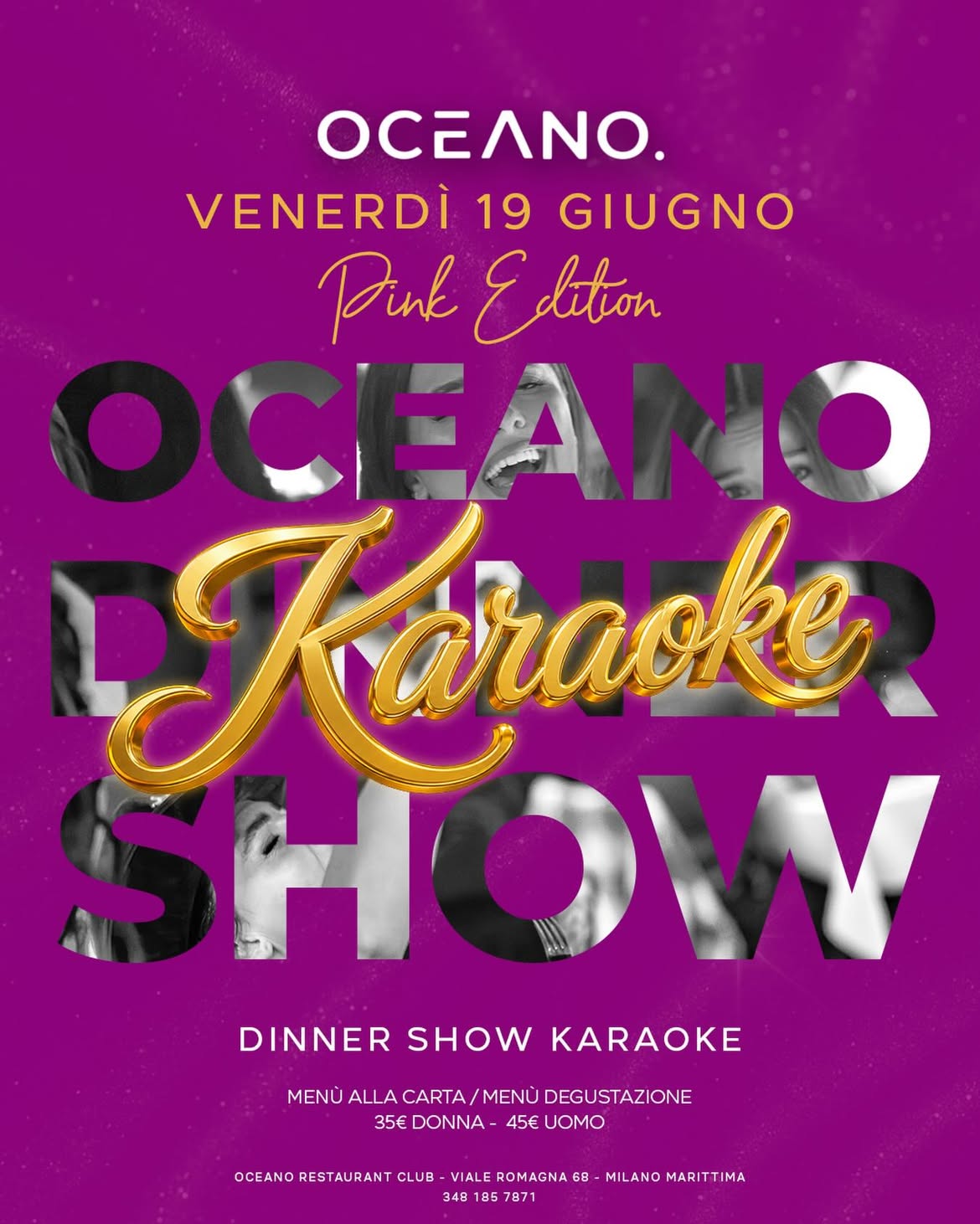Karaoke del venerdi Pink Edition Speciale Notte Rosa | Oceano