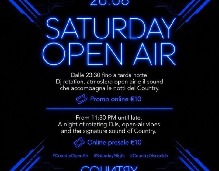 Saturday Open Air   Country DiscoClub