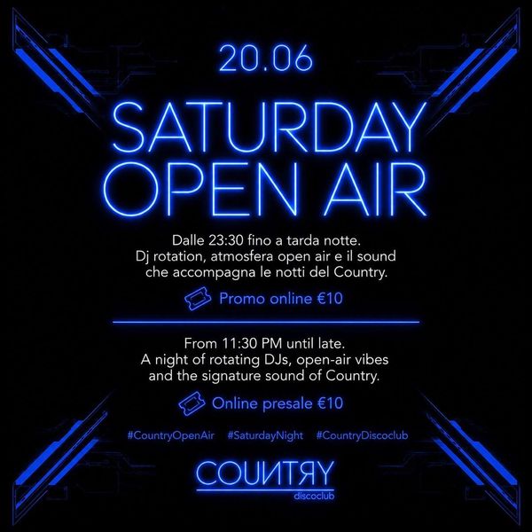 Saturday Open Air | Country DiscoClub