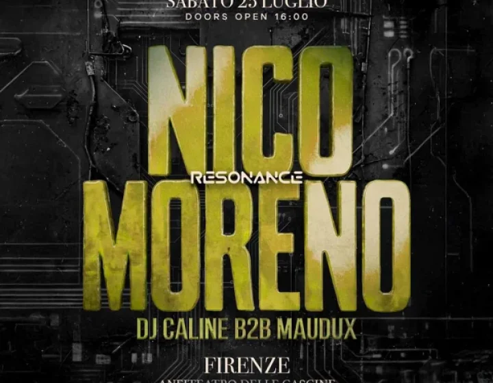 RESONANCE PRESENTS: NICO MORENO   Anfiteatro delle Cascine