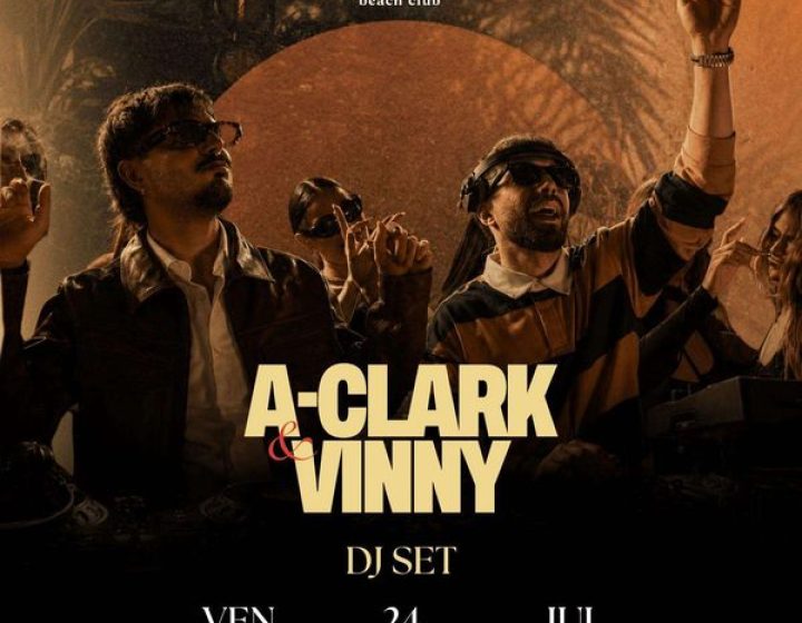 A-Clark e Vinny at Cova Beach Club   Cova Beach Club