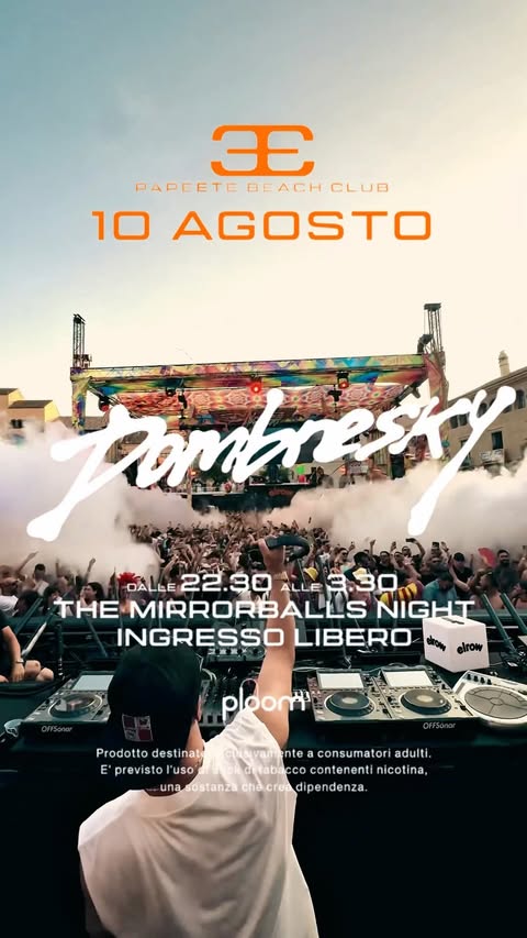 the Mirrorballs Night con Dombresky | Papeete Beach