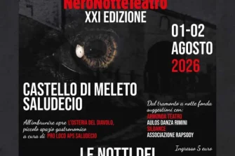 800 Nero Notte Teatro @ Castello di Meleto 01 Agosto | Castello di Meleto
