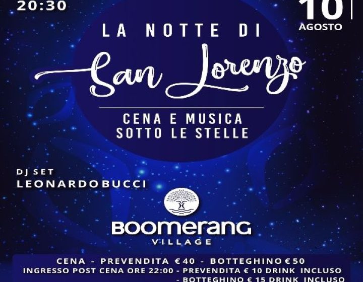 San Lorenzo al Boomerang Village   Boomerang Village