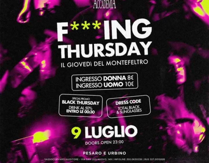 f***ing thrusday   Accademia