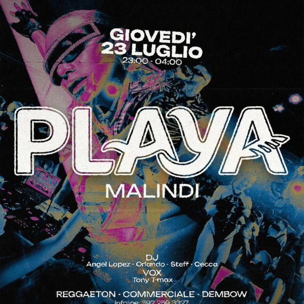 Thursday - Playa Malindi | Malindi Beach Club