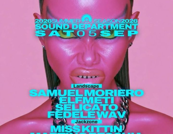 Sound Department 5 Sep w/ Samuel Moriero, Elfmeti and Miss Kittin   SOUND DEPARTMENT