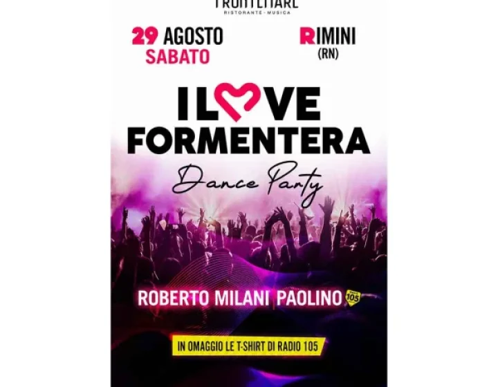 I LOVE FORMENTERA Dance Party Frontemare