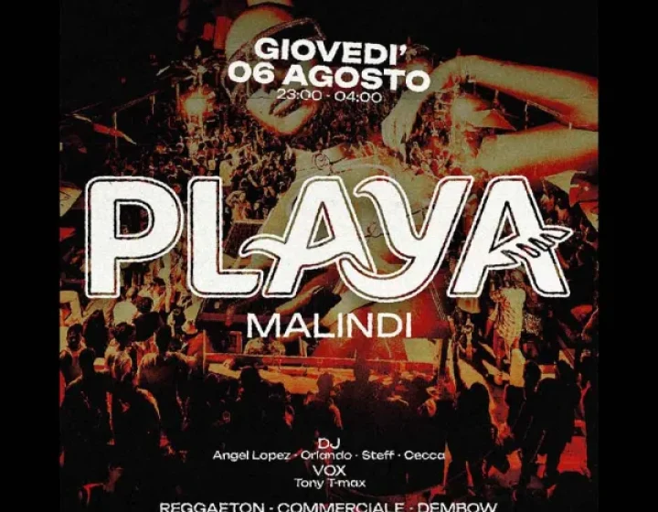 Thursday - Playa Malindi   Malindi Beach Club