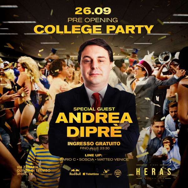 Hera's - College Party w/Andrea Diprè | Heras Cocktail Club
