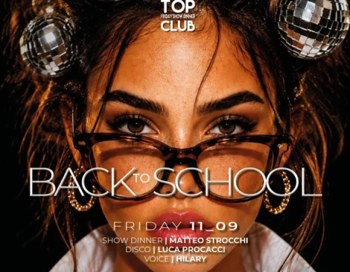 TOP SHOW DINNER CLUB - BACK TO SCHOOL Frontemare