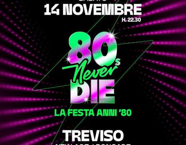 80s Never Die - The Party   NEW AGE CLUB