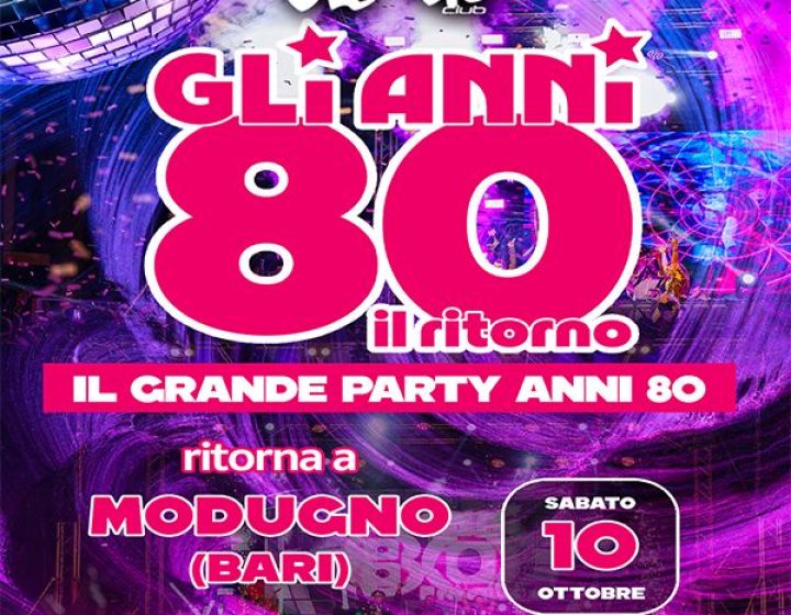Gli Anni 80 il ritorno   Demode Club